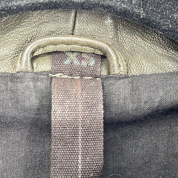 Improvd Knit Sleeve Lambskin Leather Moto Jacket - Picture 6 of 16